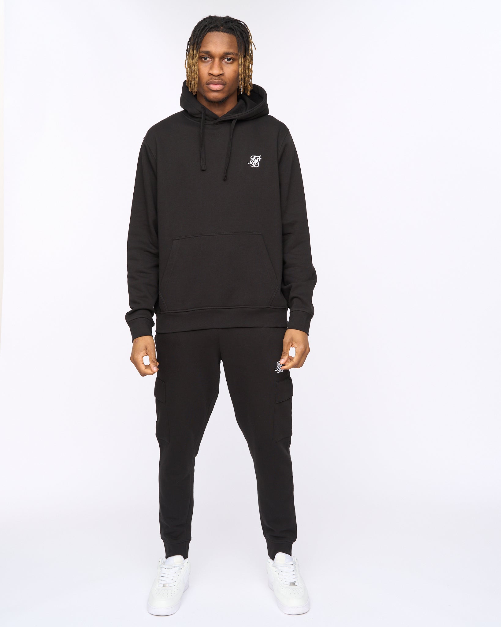 Sik Silk Logo Hoodie Black