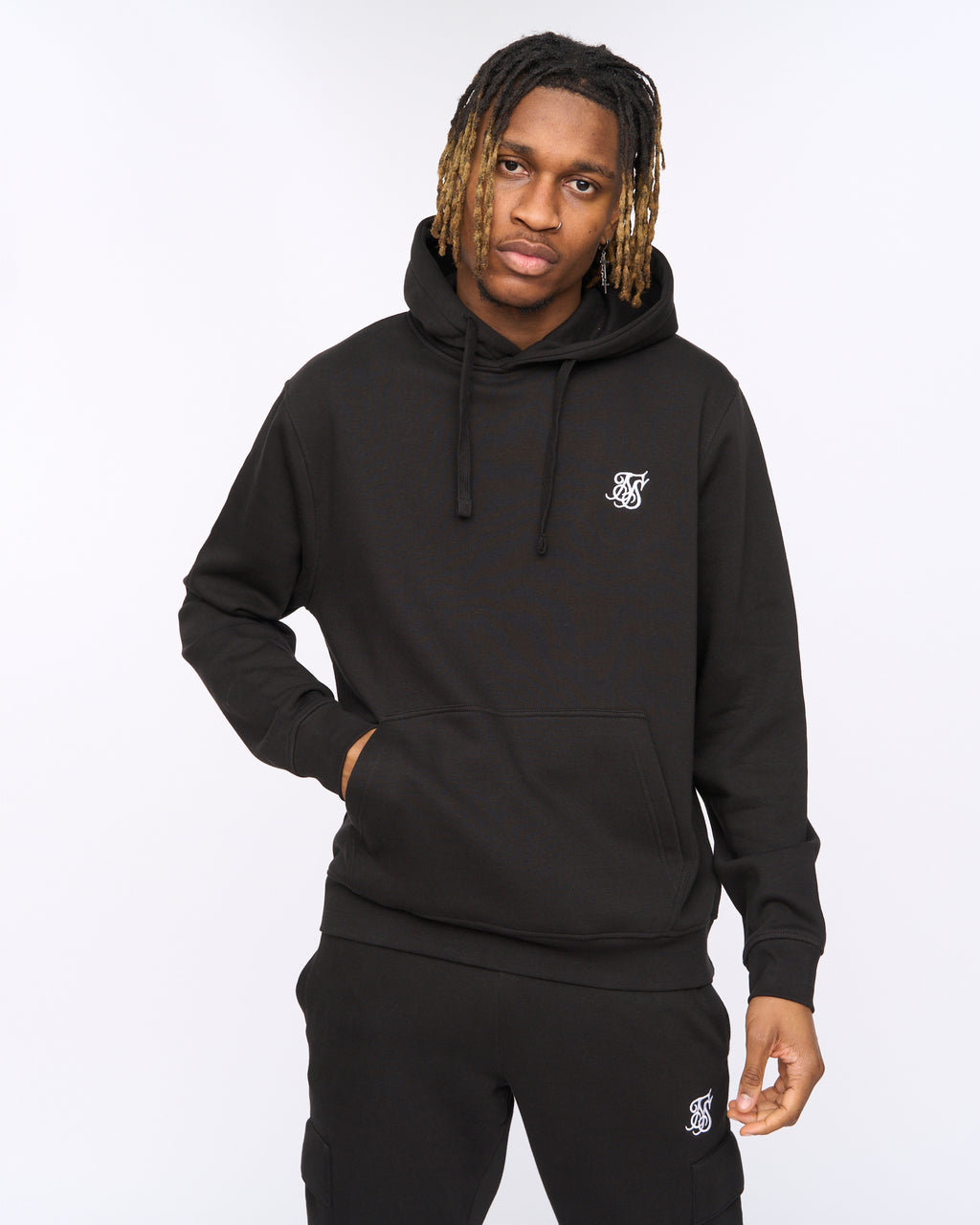 Sik Silk Logo Hoodie Black