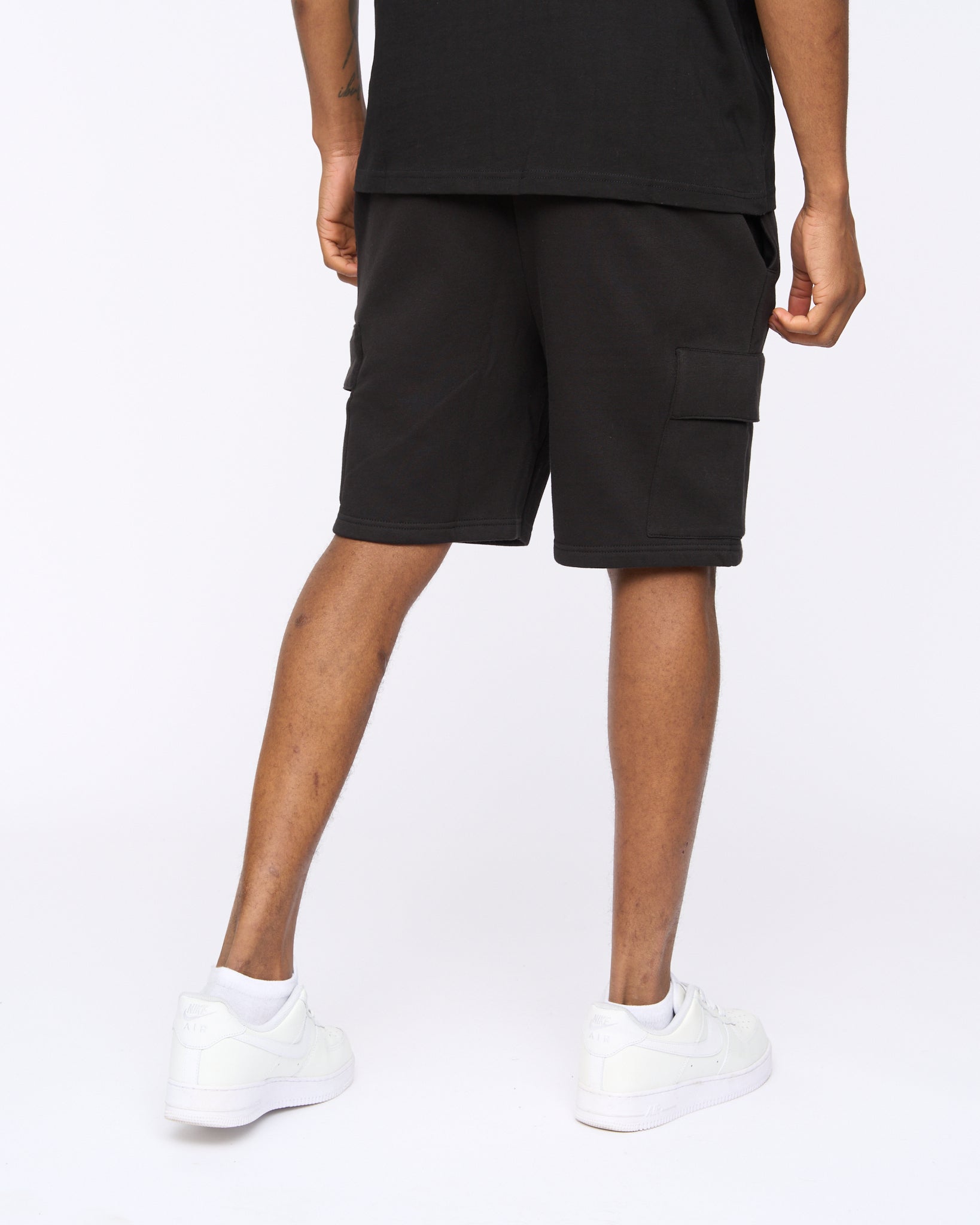 Sik Silk Black Essentials Cargo Shorts