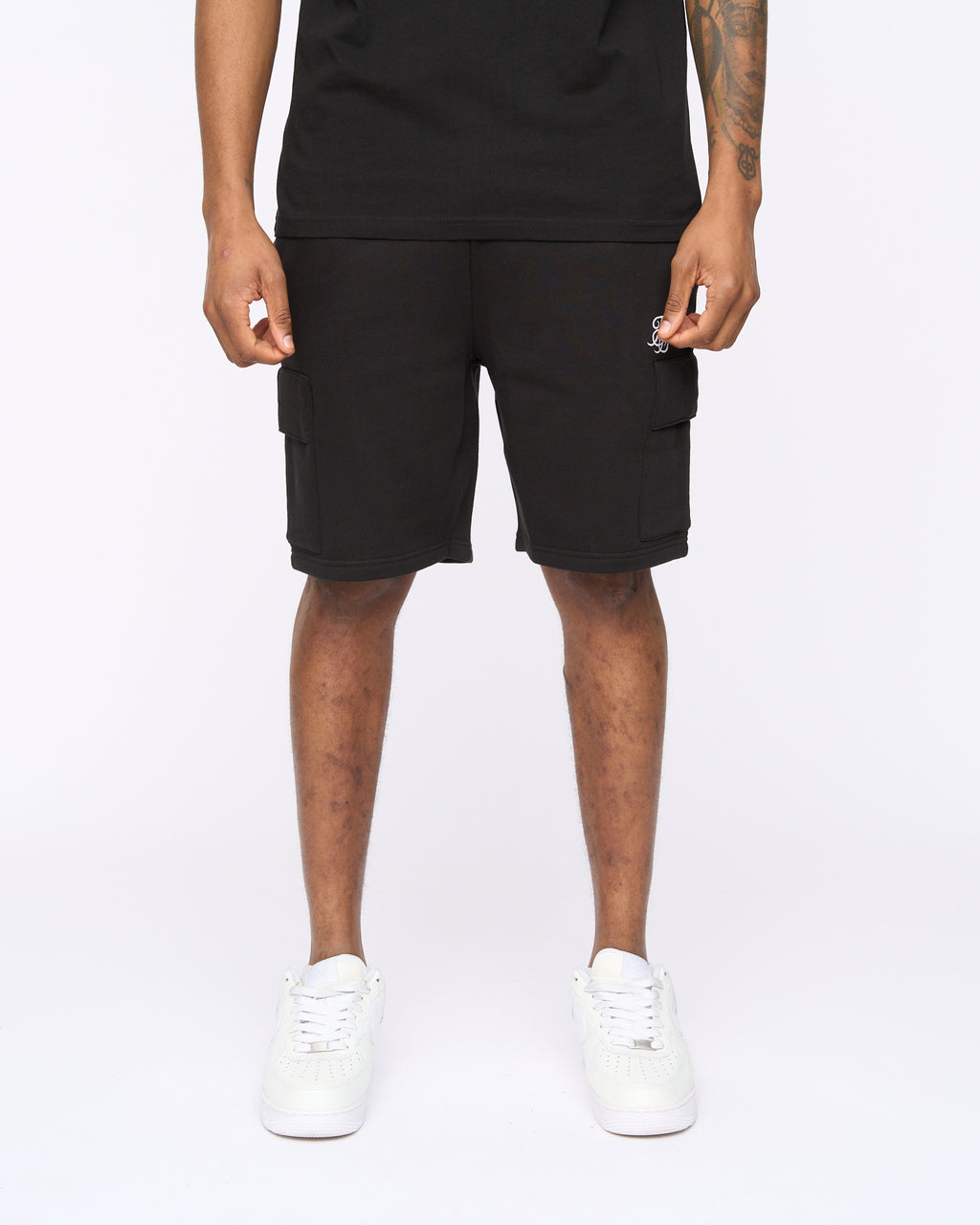 Sik Silk Black Essentials Cargo Shorts