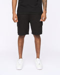 Sik Silk Black Essentials Cargo Shorts