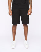 Sik Silk Black Essentials Cargo Shorts