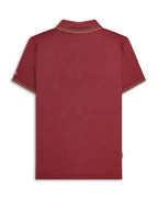 Lambretta Twin Tipped Polo Burgundy