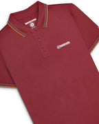 Lambretta Twin Tipped Polo Burgundy