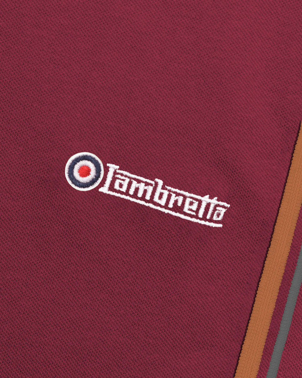 Lambretta Twin Tipped Polo Burgundy
