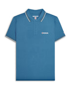 Lambretta Twin Tipped Polo Blue