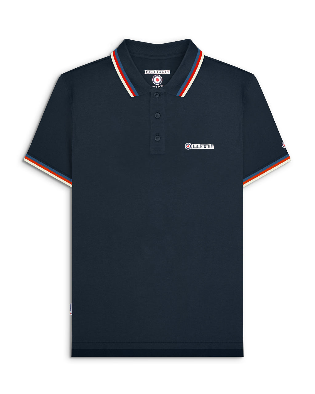 Lambretta  Triple Tipped Polo  Dark Navy