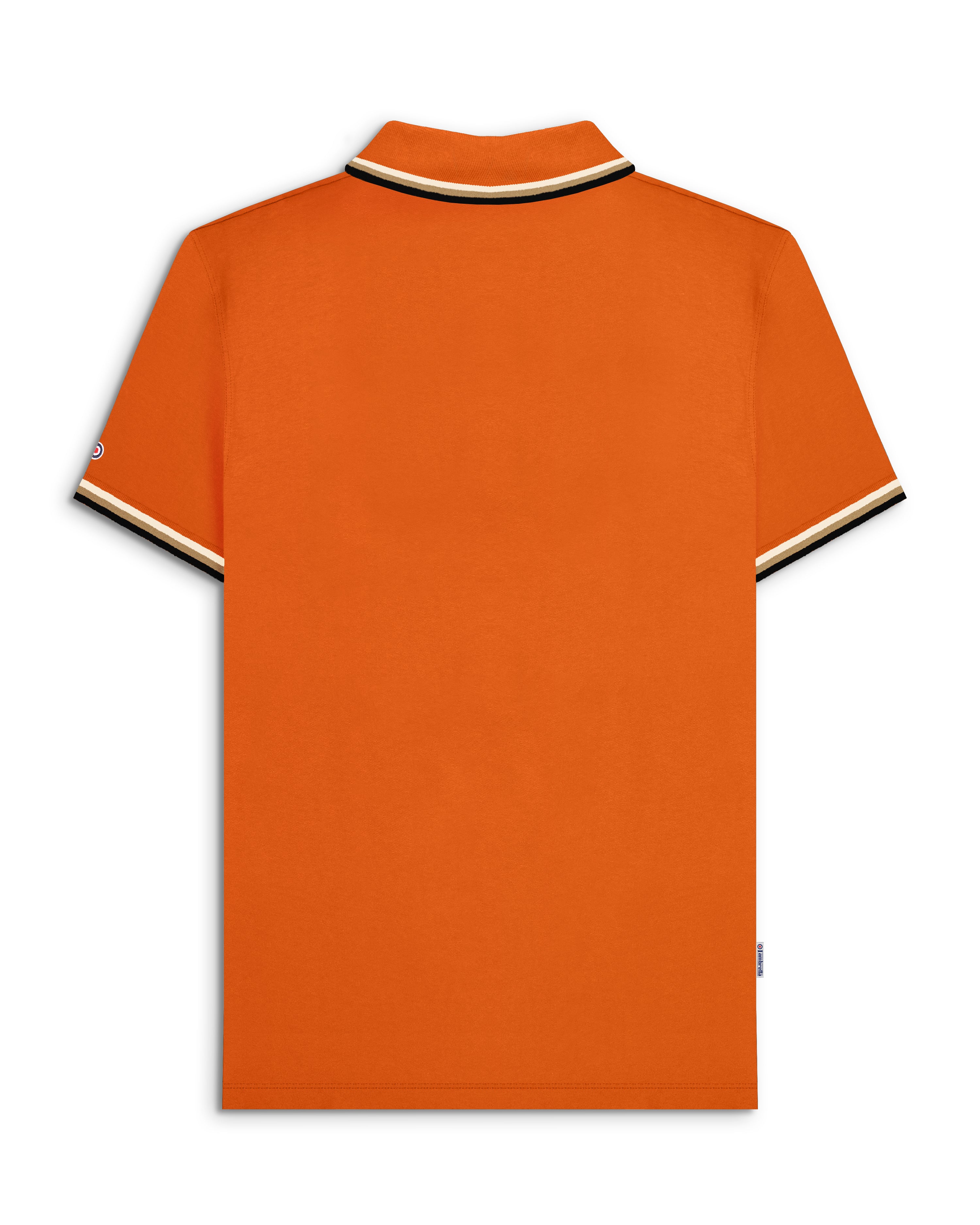 Lambretta Triple Tip Polo Burnt Orange
