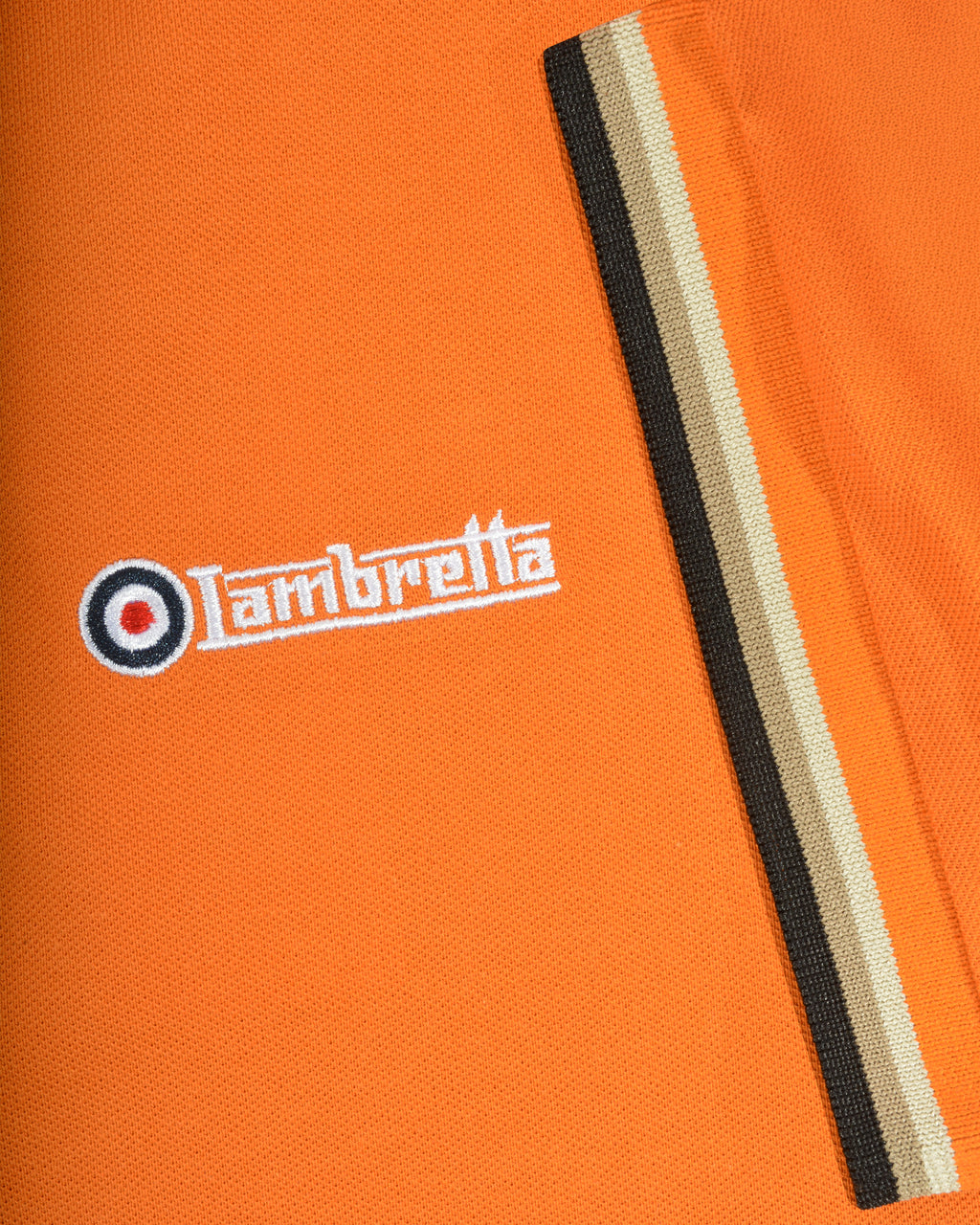 Lambretta Triple Tip Polo Burnt Orange
