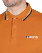 Lambretta Triple Tip Polo Burnt Orange