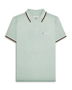 Lambretta triple tip polo  Pale Aqua