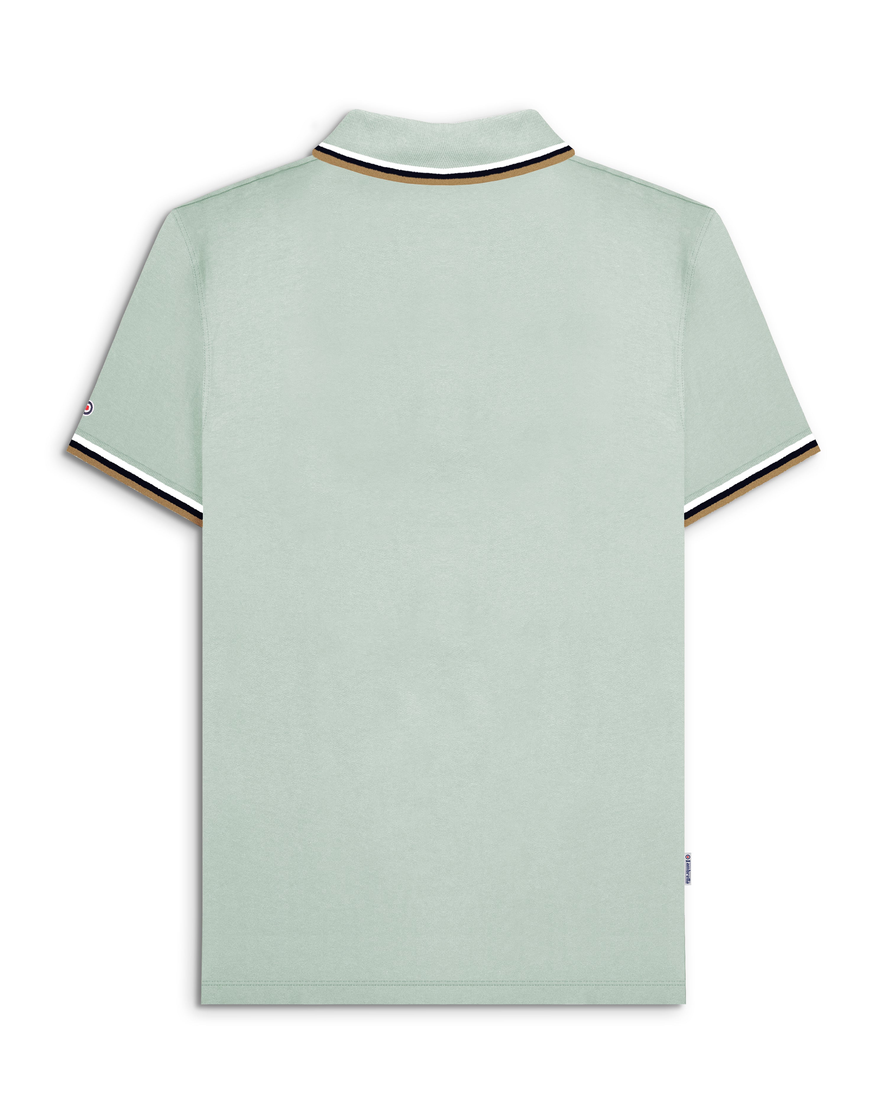 Lambretta triple tip polo  Pale Aqua