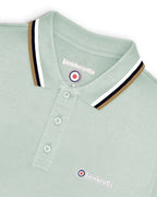 Lambretta triple tip polo  Pale Aqua