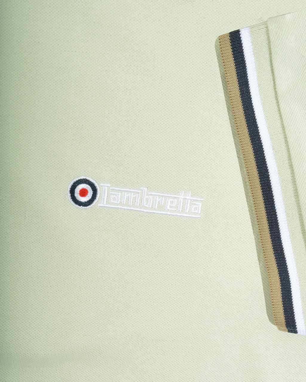 Lambretta triple tip polo  Pale Aqua