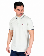 Lambretta triple tip polo  Pale Aqua