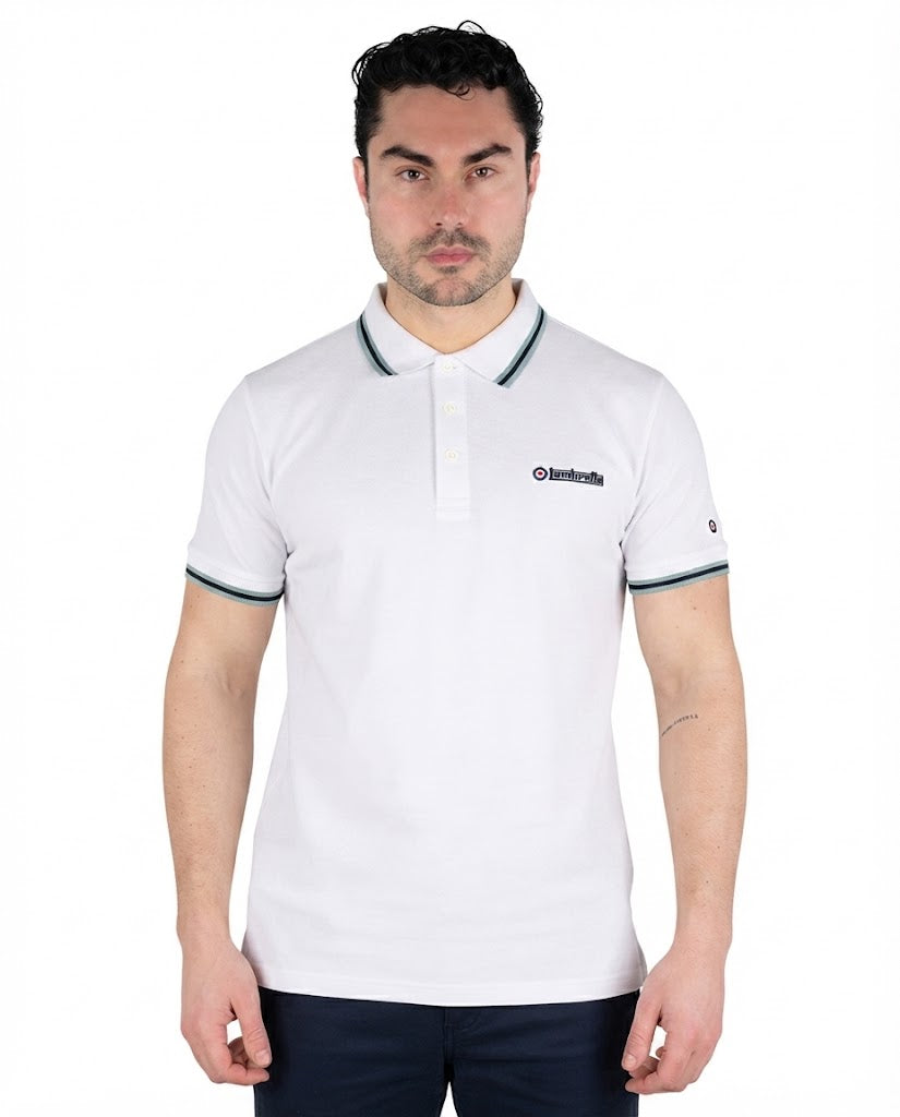 Lambretta triple tip polo white