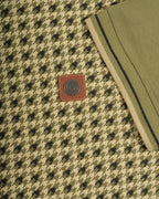 Mens Lambretta Houndstooth Polo khaki