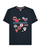 Lambretta Badges T shirt  Navy