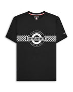 Lambretta Check T-Shirt Black