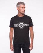 Lambretta Check T-Shirt Black