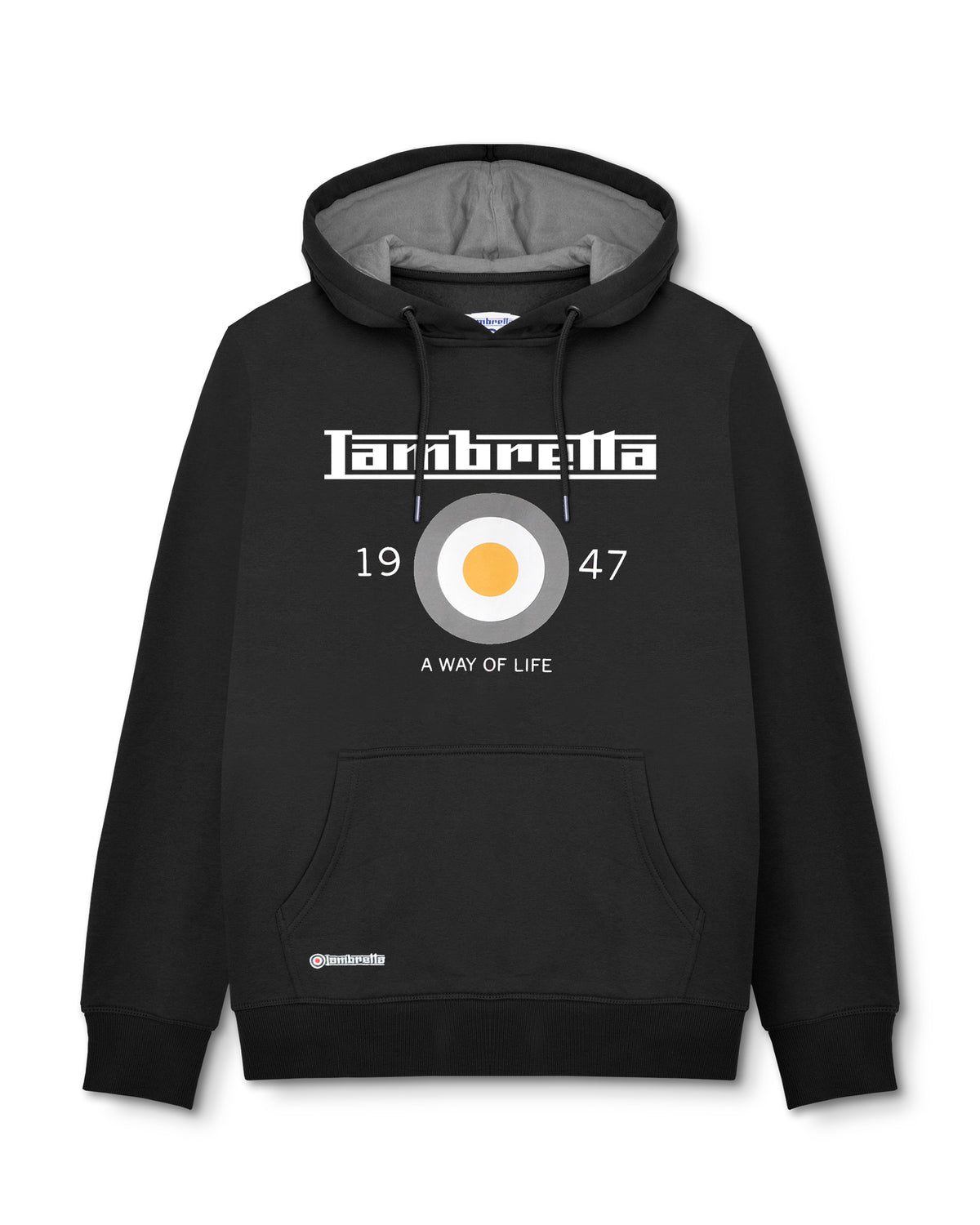 Lambretta Target Hoodie Black