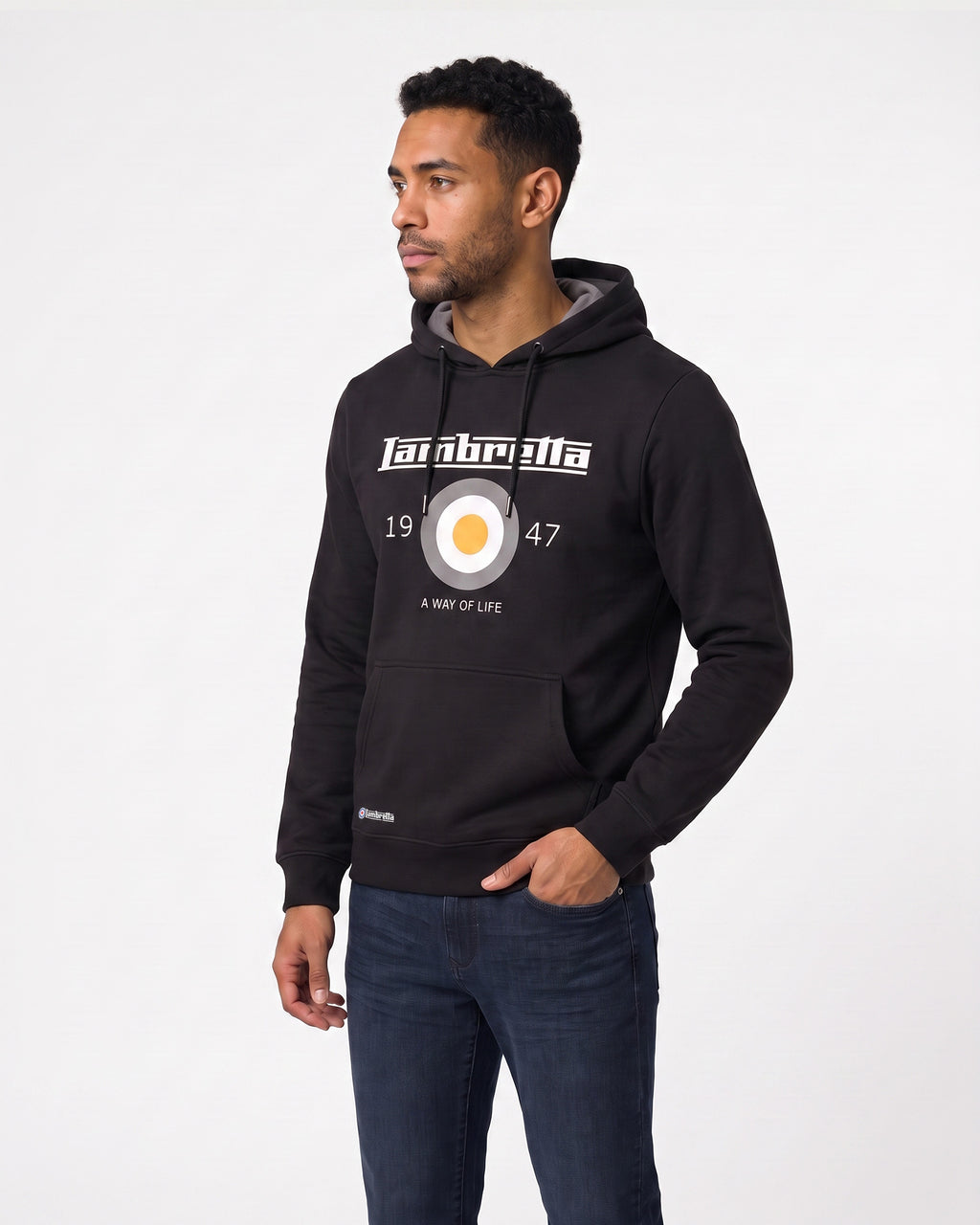 Lambretta Target Hoodie Black