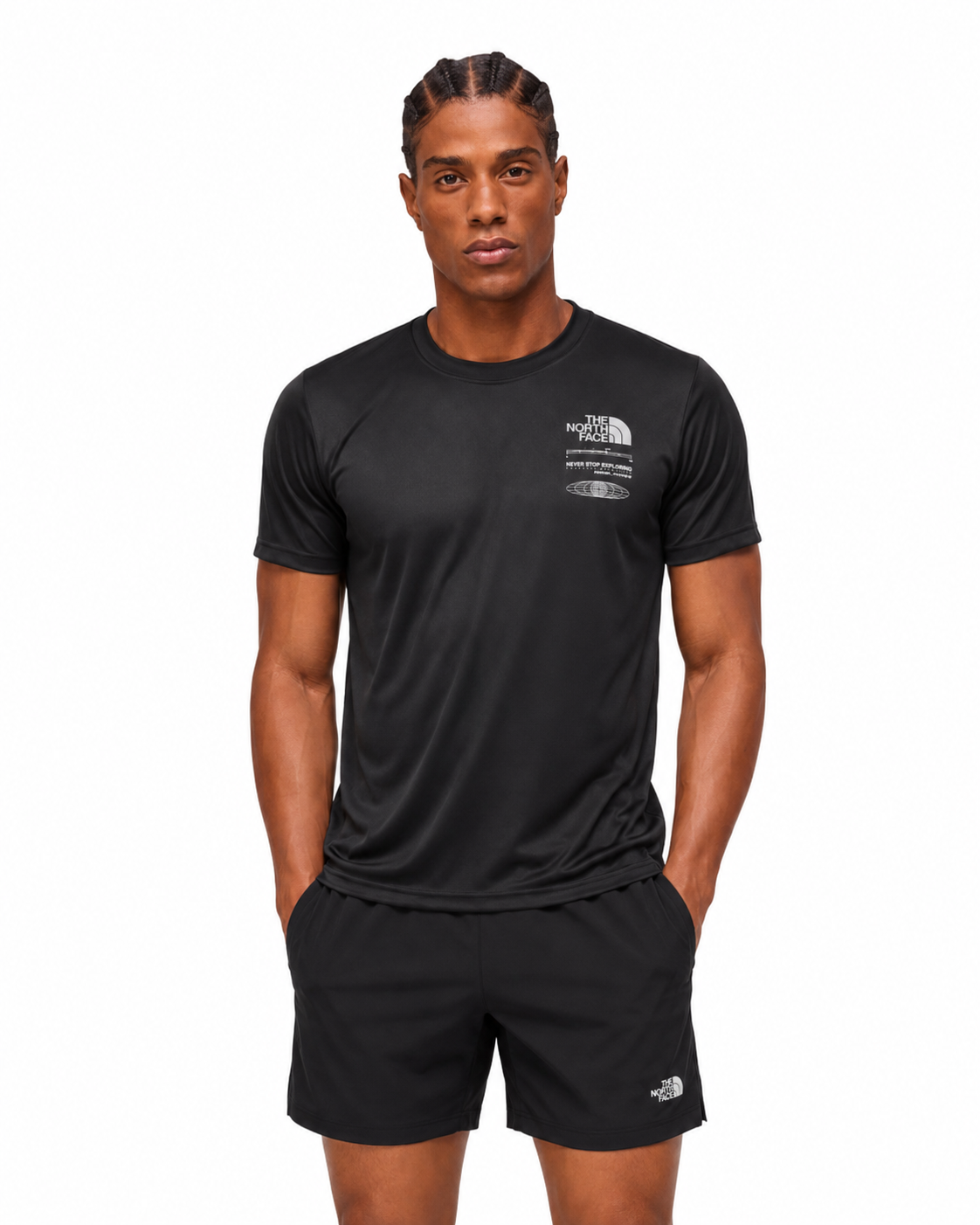 The North Face M Graphic Reaxion Dri-Fit T Shirt in Black