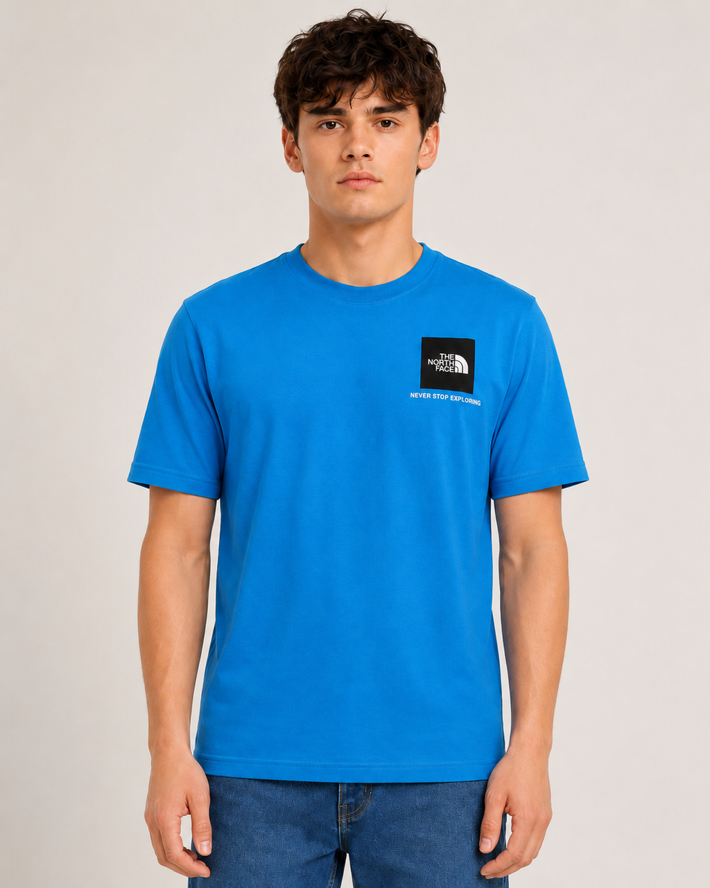 The North Face men small box Sonic blue