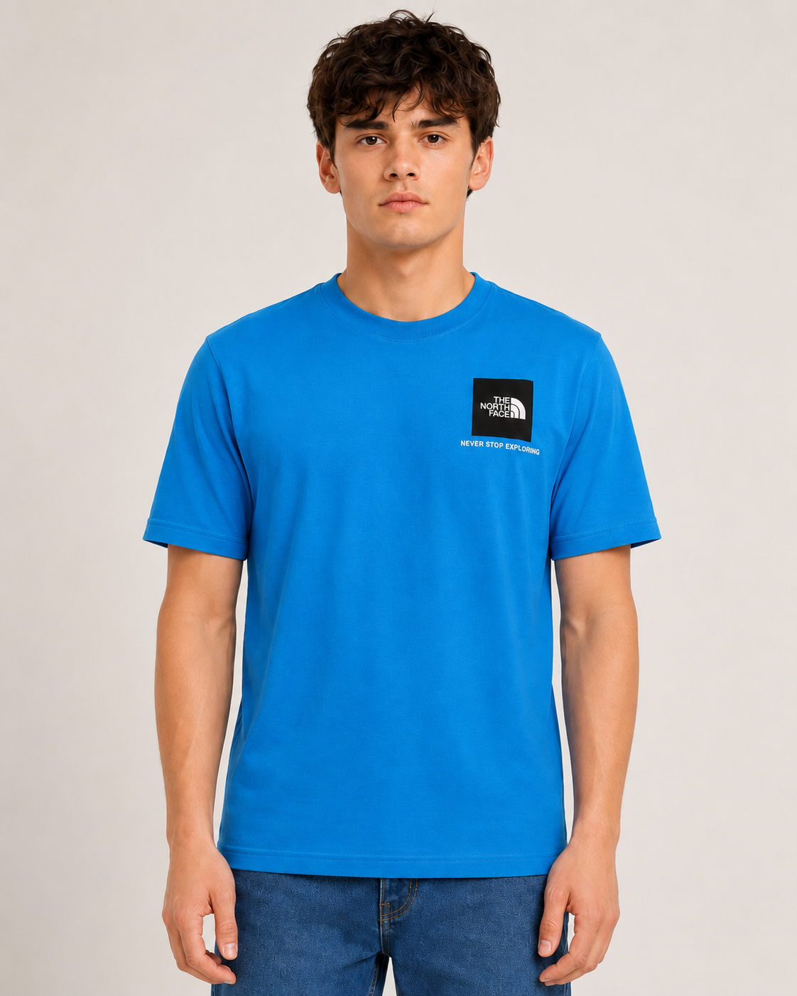 The North Face men small box Sonic blue