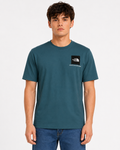 The North Face men small box Tee Dark Mallard Blue