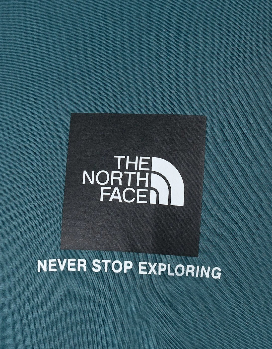 The North Face men small box Tee Dark Mallard Blue