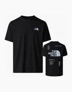 The north face mens graphic relaxed T Shirt in  black