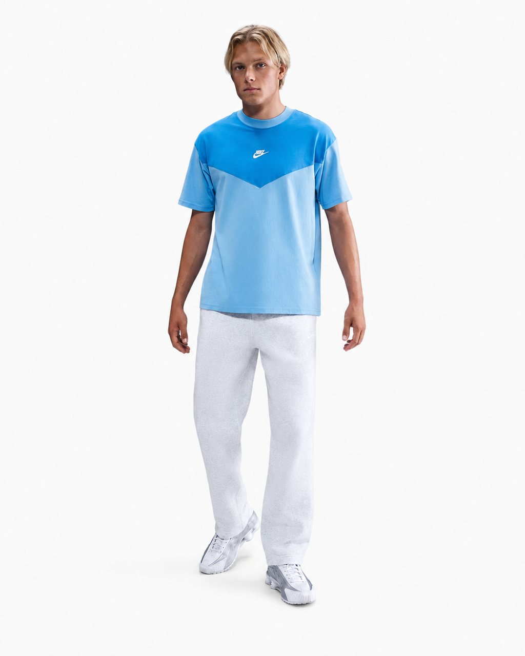 Nike Tech Sportswear Mens Light blue /Royal T-Shirt