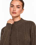 Cable Knit Co-Ord Set  Brown  Ff286