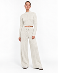 Cable Knit Co-Ord Set Cream Ff286