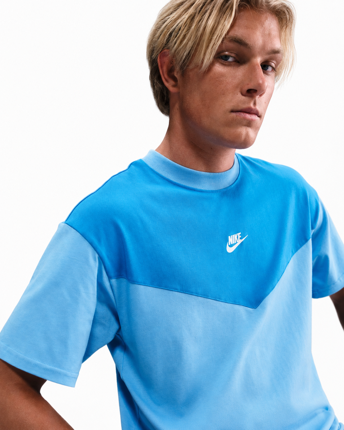 Nike Tech Sportswear Mens Light blue /Royal T-Shirt