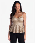 Ladies lace top Biege