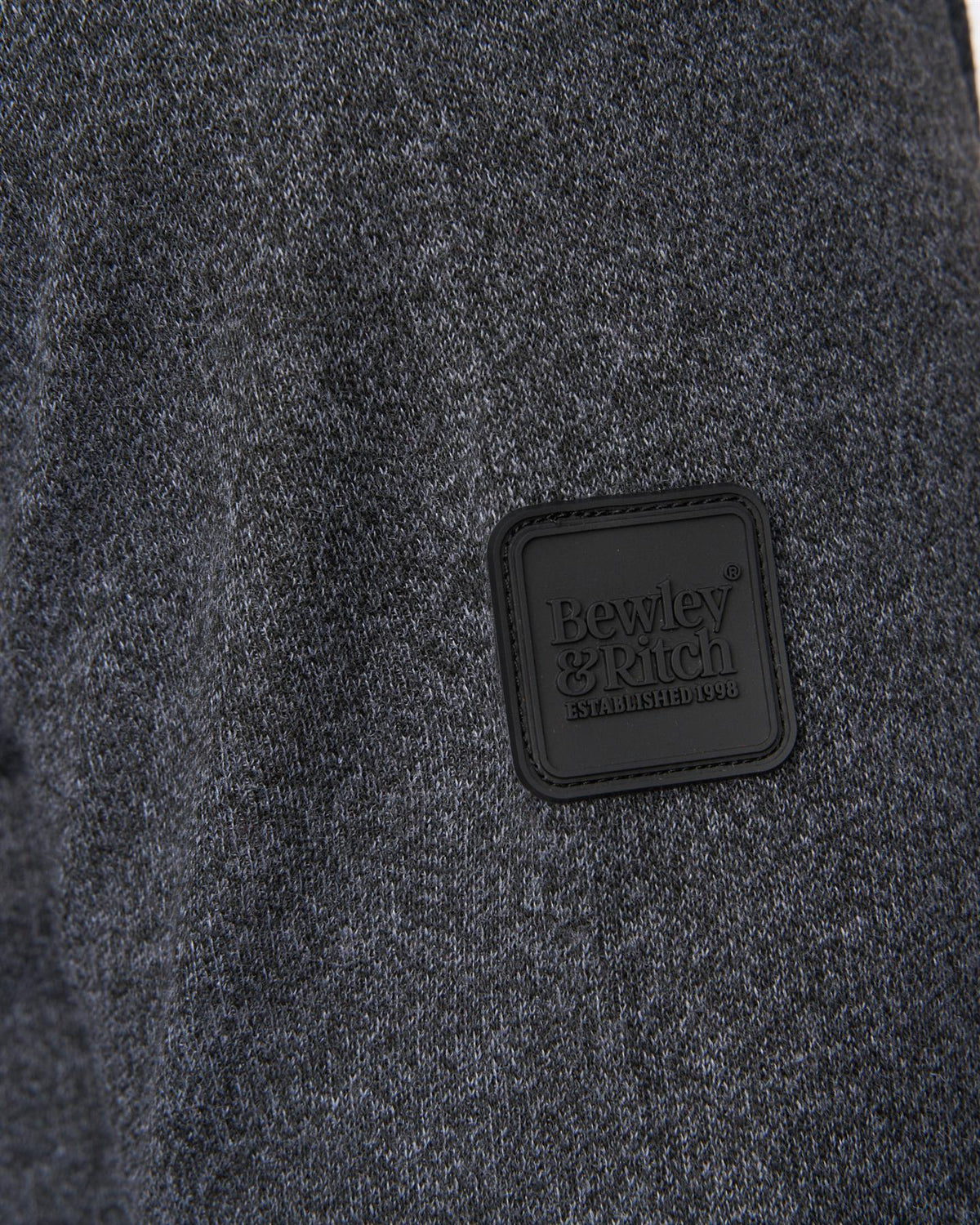 Pepston Crew Neck Jumper Black Marl