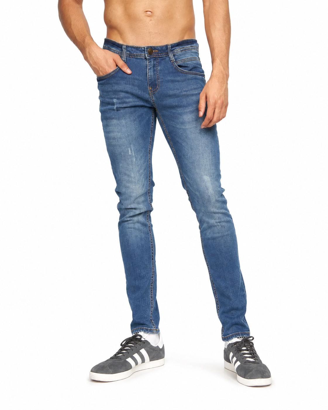 Duck & Cover Tranfold Slim Fit Jeans Stone Wash