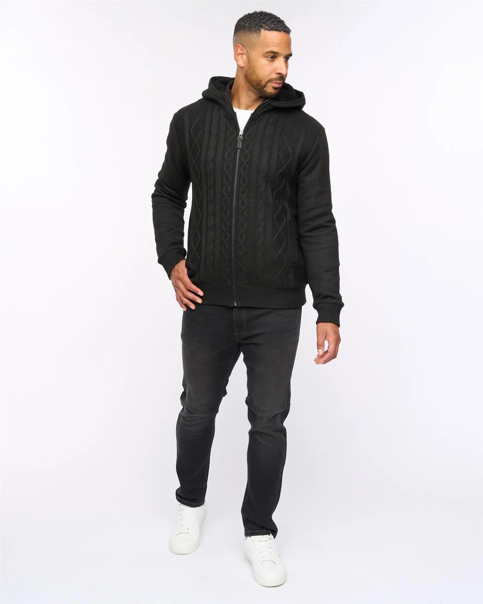 Tonbridge  Fleece lined  Hoody  Black